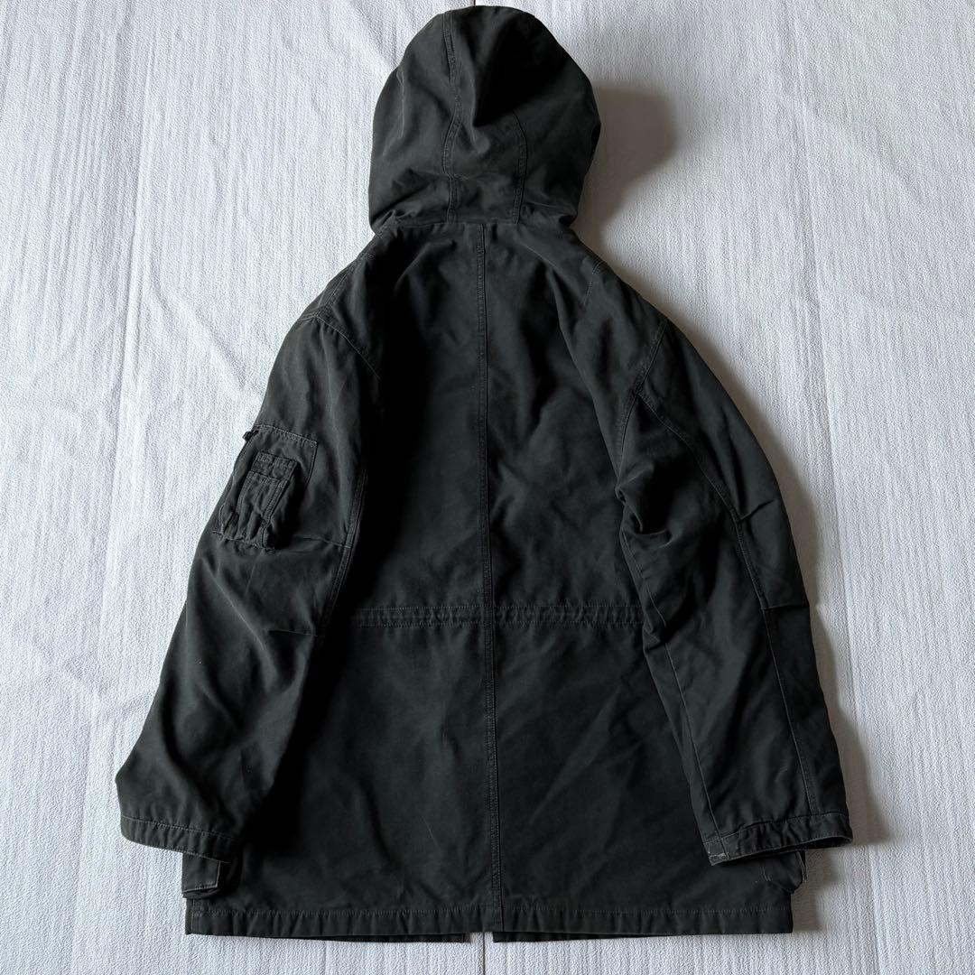 激渋✨AVIREX ファイヤーマンジャケット ミリタリー チャコールカーキ XL