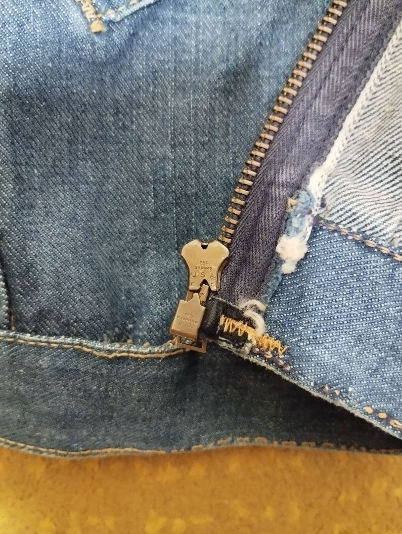 最終値下げWrangler 縦ベル 24MJZ USA製デニムジャケット 60s