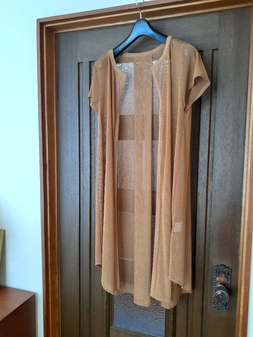 【クールカレアン】キャメル ジャンパー・ブルゾン メッシュジレ付き