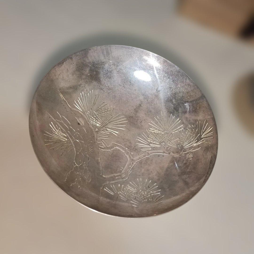 ⑫　純銀杯　銀杯3個セット　215g　盃 骨董品 工芸品