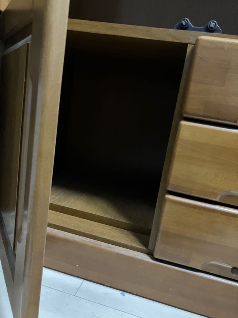 木製ガラス扉本棚 幅800mm (Ranasheel2000)