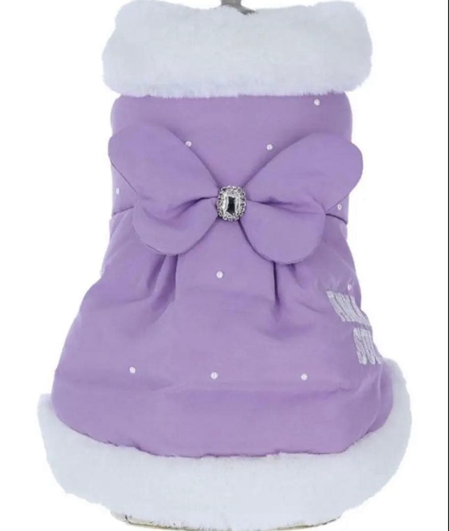 感謝価格です！　ANNA SUI 犬服　プリンセスリアルダウンコートＬ