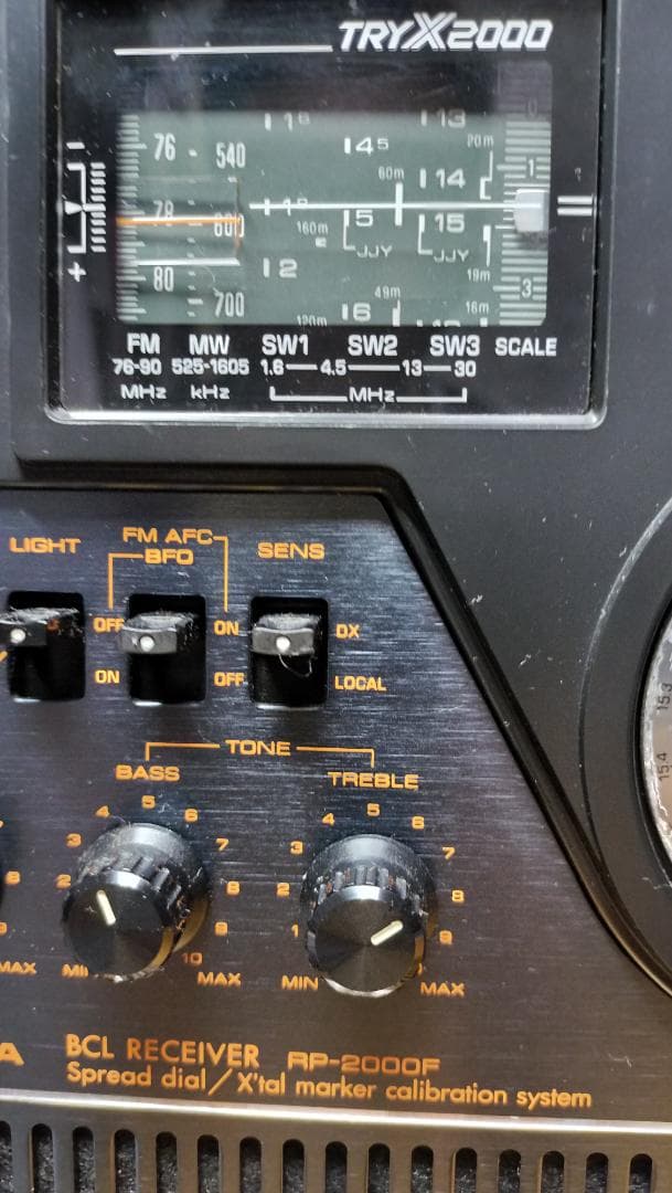 TOSHIBA BCLラジオ Try-X　RP-2000F