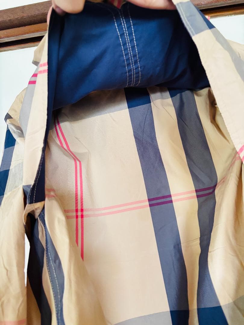 BURBERRY チェック柄 モッズコート L