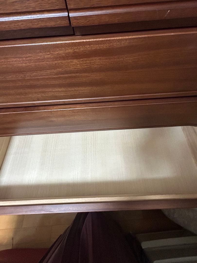 【最終値下げ】木製ブラウンチェスト タンス 7段　 縦132横105奥行45cm