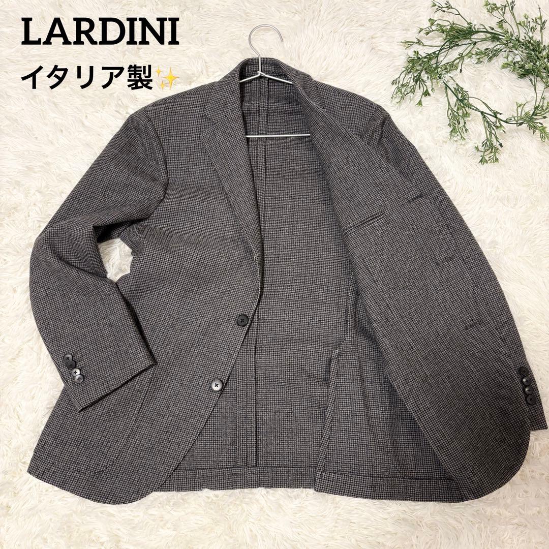 【極美品✨イタリア製】LARDINI 千鳥格子 テーラード ジャケット M相当