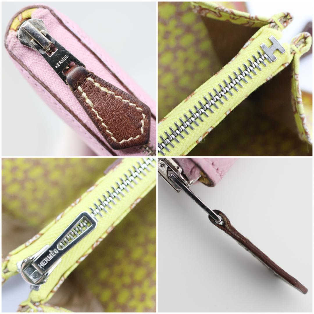 エルメス アザップ コンパクト シルクイン ヴォーエプソン ピンク系 Z刻印