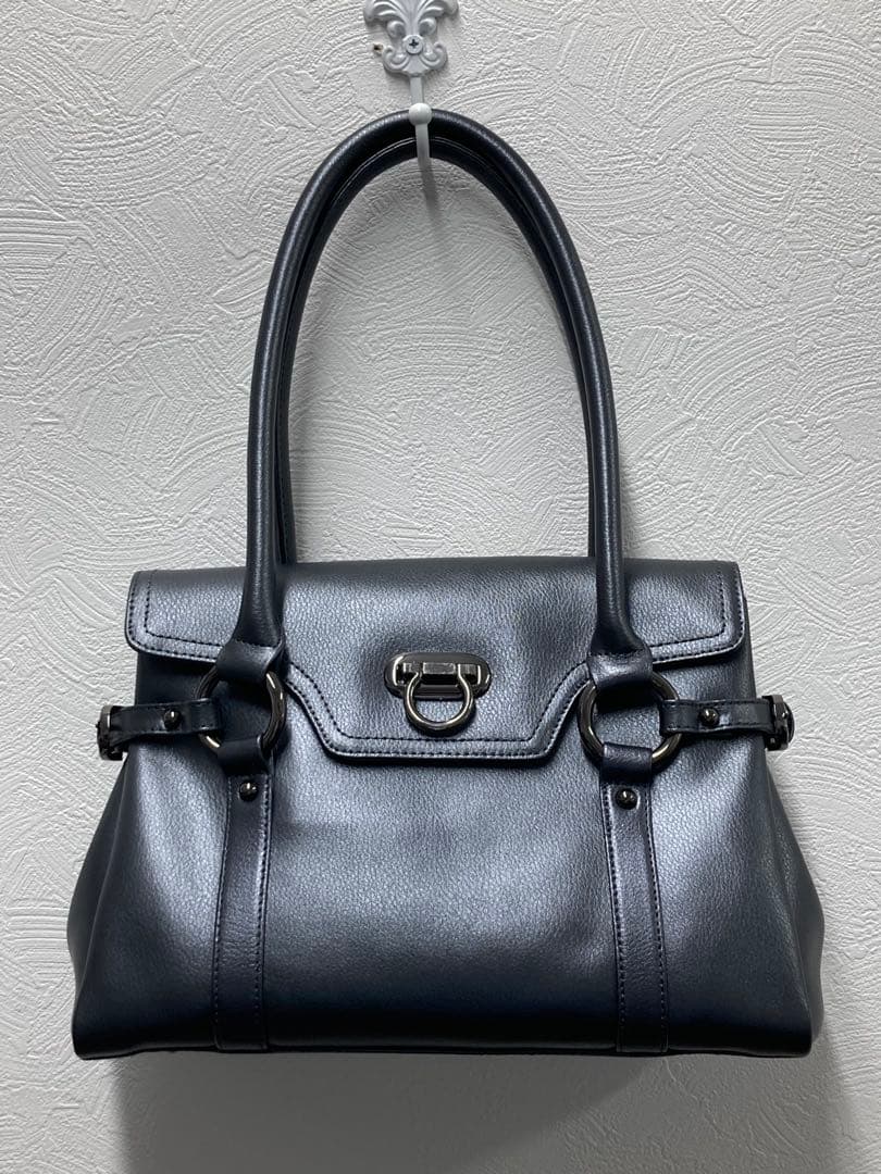 濱野皮革工藝　レザー ハンドバッグ