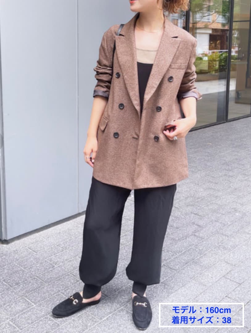 Spick & Span リングツイードダブルブレストジャケット サイズ/38