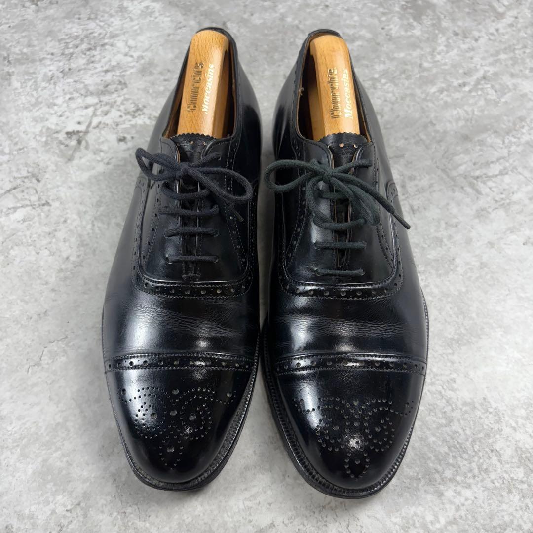 Church's チャーチ　内羽　ストレートチップ　メダリオン　レザーシューズ