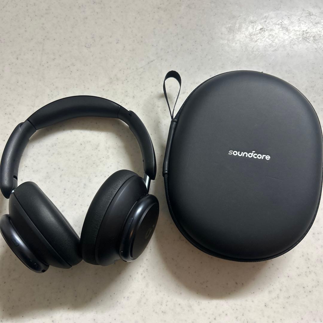 soundcore ワイヤレスヘッドホン ブラック ケース付き