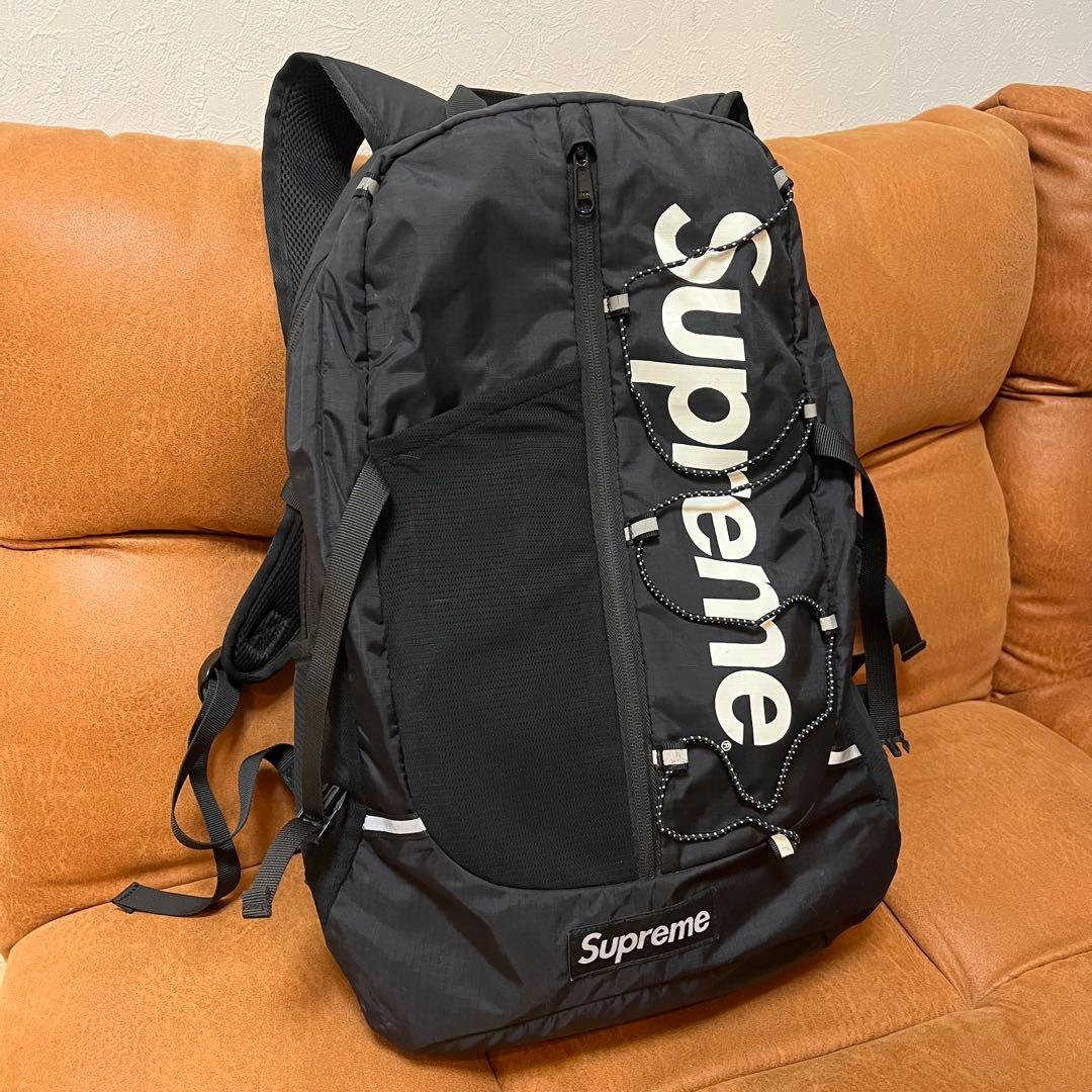 17SS Supereme コーデュラ　リップストップ　バックパック　ブラック