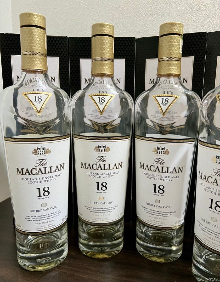 【ザマッカラン】18年　空き瓶　5組