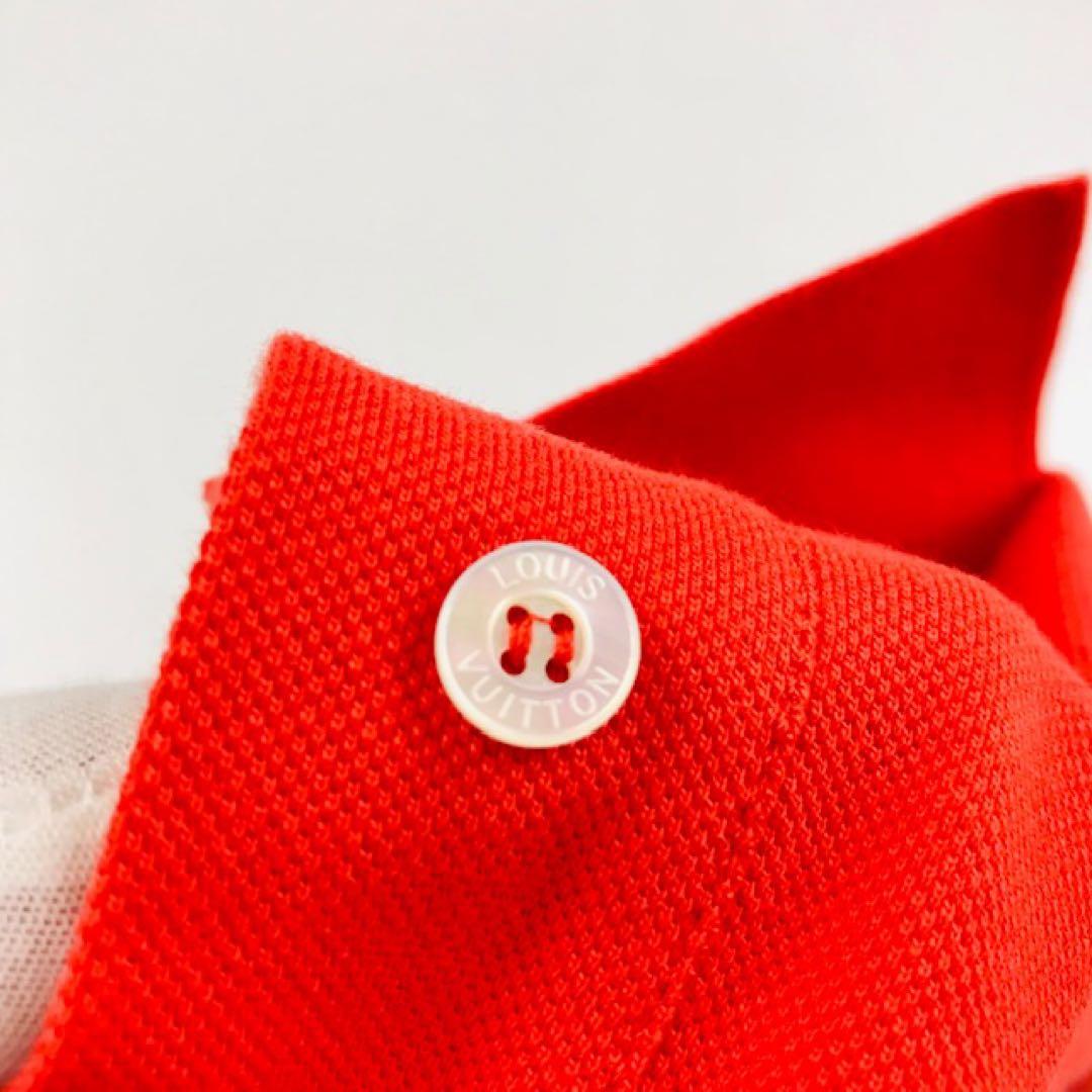 新品未使用★ルイヴィトン・レディース LV刺繍 コットン ポロシャツ(XS)