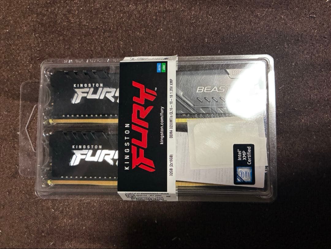 メモリー KINGSTON FURY DDR4 32GB (2x16GB) 3200MHz
