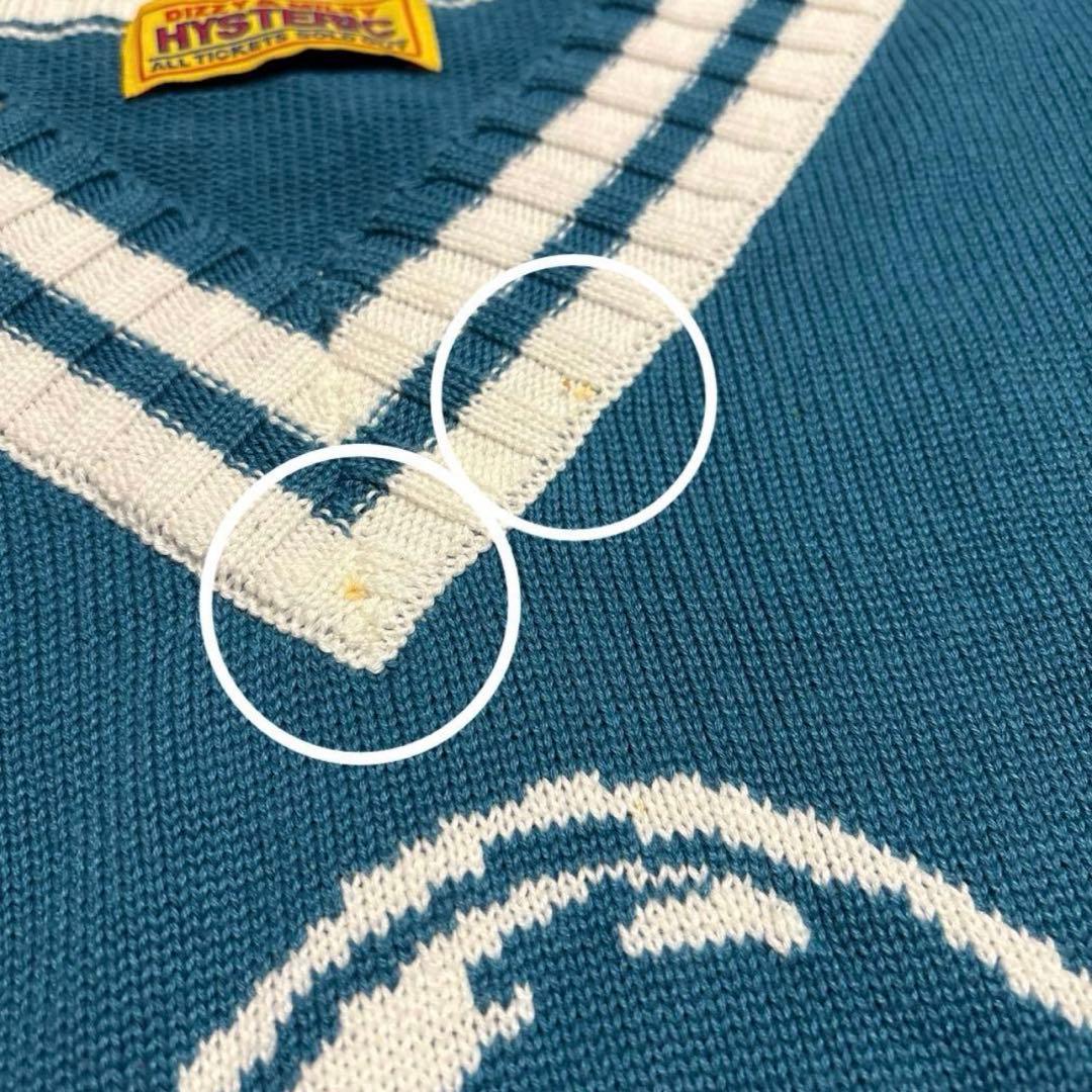 HYSTERIC GLAMOUR ヒステリックグラマー ブルー ヒスガールニット