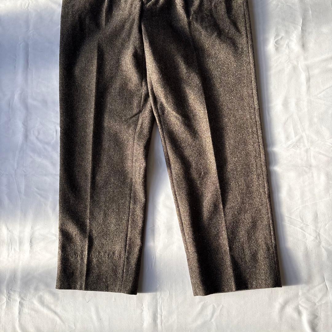 美品 BURBERRY LONDON バーバリー ウール ツィード パンツ
