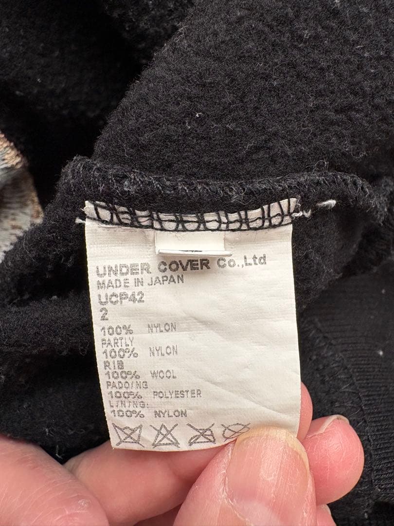 UNDERCOVER アンダーカバー　薔薇　ハンド 刺繍裏起毛スウェット