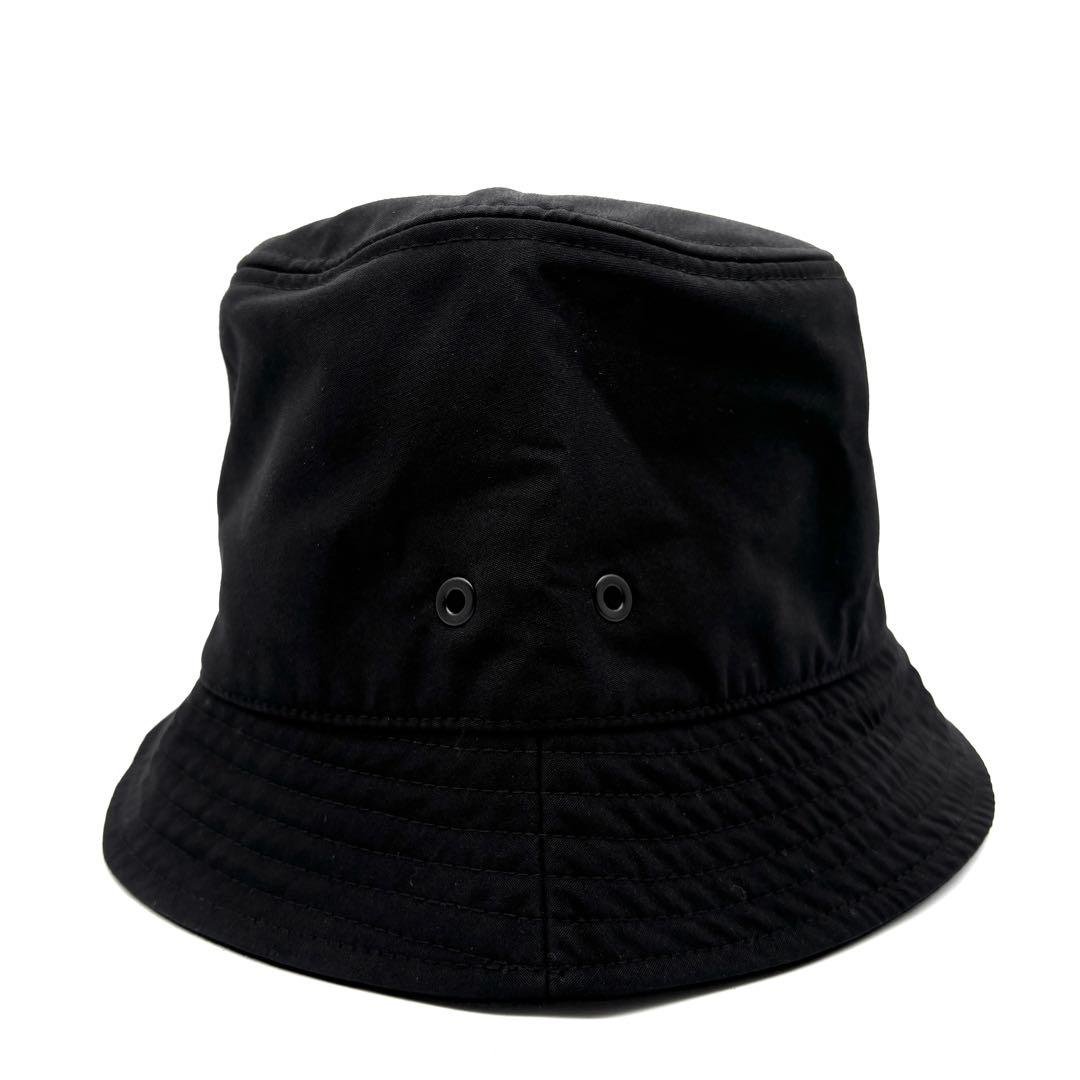 極美品 RFIDモデル モンクレール バケットハット ロゴワッペン Lサイズ 黒