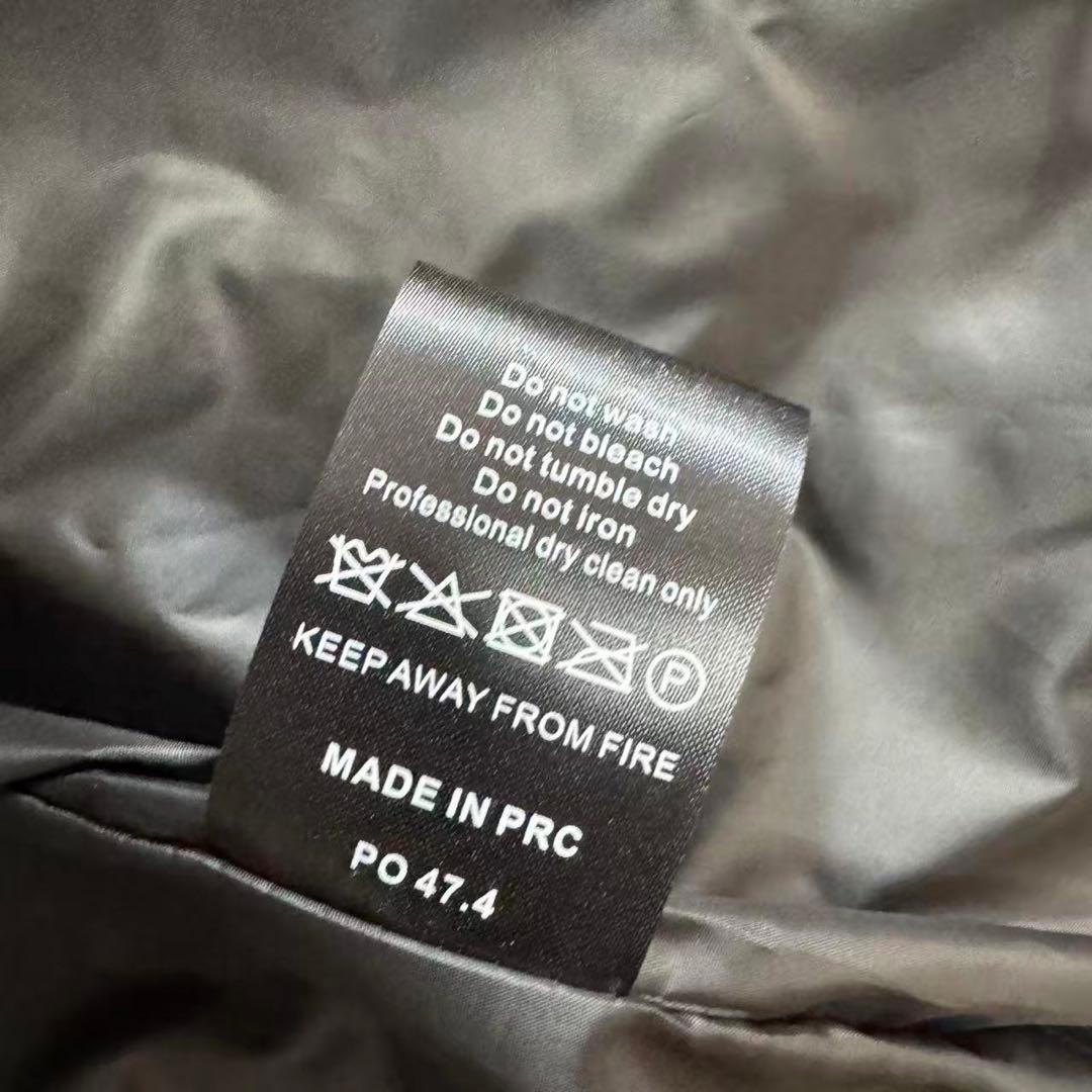 新品 TRAPSTAR 光沢ブラック ダウンジャケット XLサイズ n