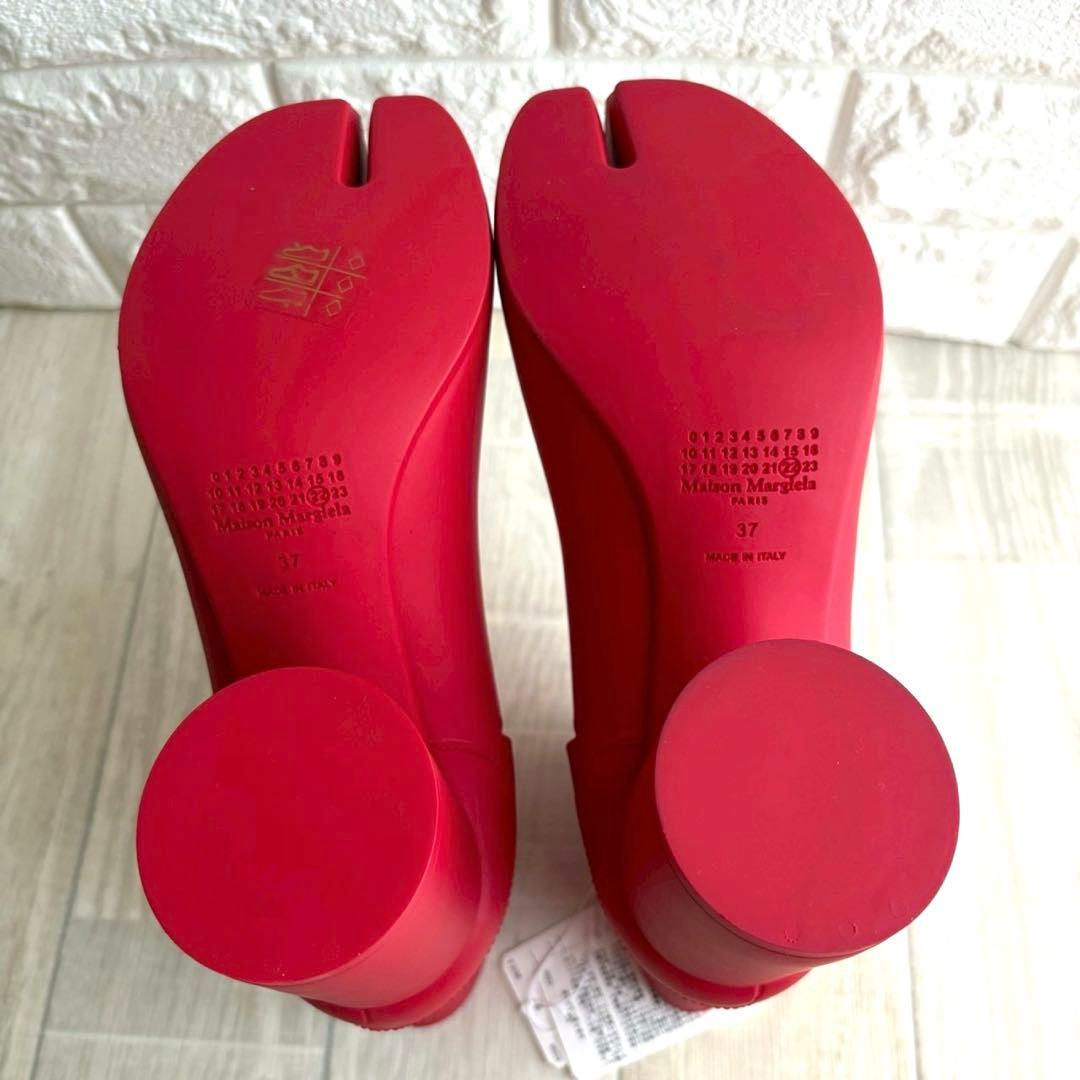 【極美品】 定価14,５０００円 メゾンマルジェラ タビ ラバーブーツ 37