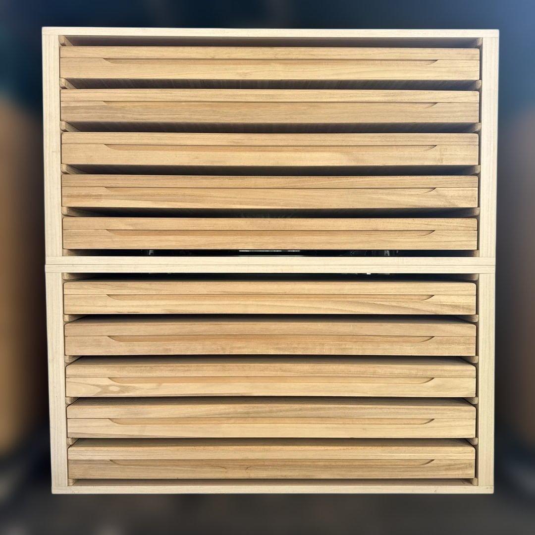 システム総桐タンス。桐箪笥 桐たんす 10段 和服 着物 衣裳箱 ボックスタイプ