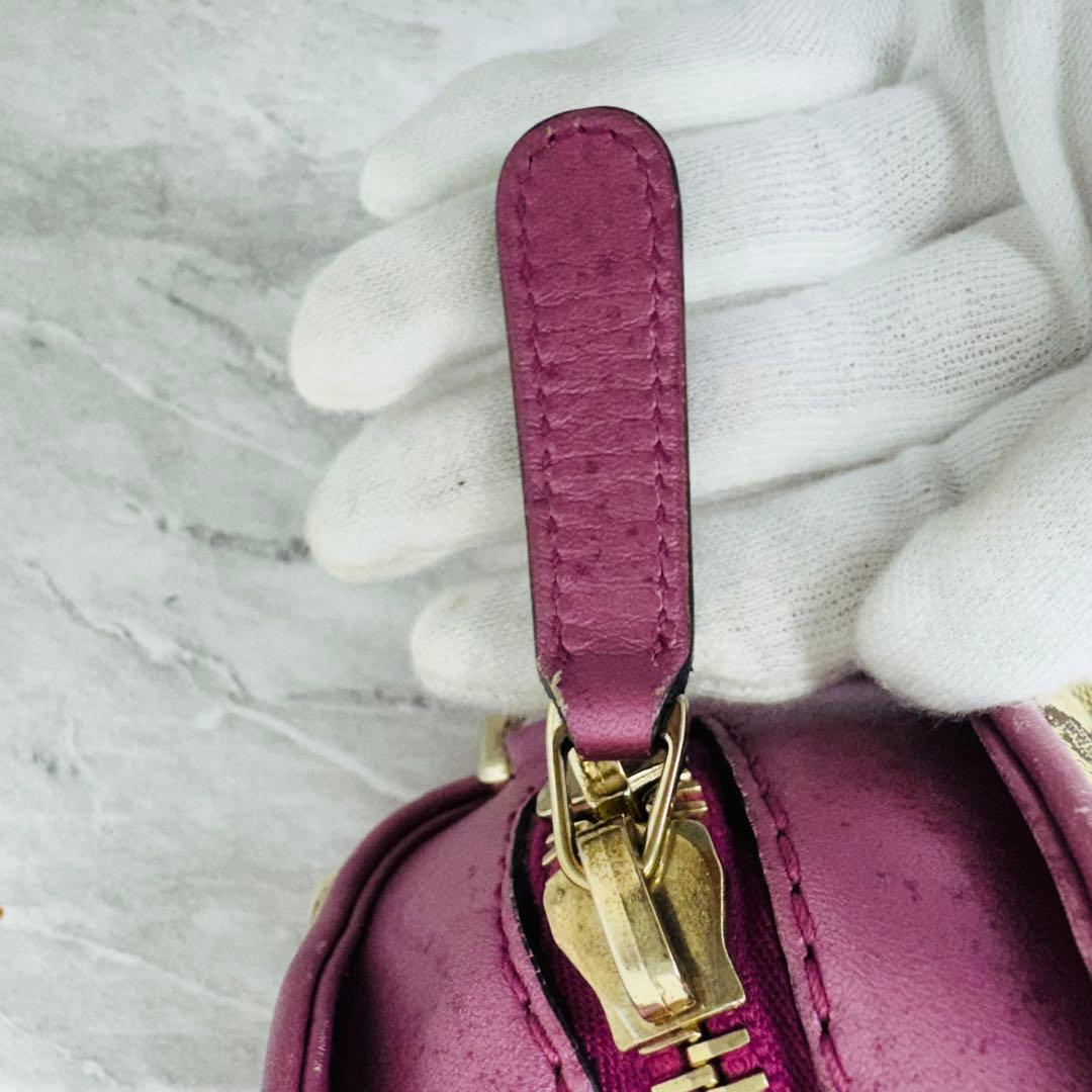 ✨GUCCI✨グッチ✨GG柄✨ブラウン✨ピンク✨ハンドバッグ✨