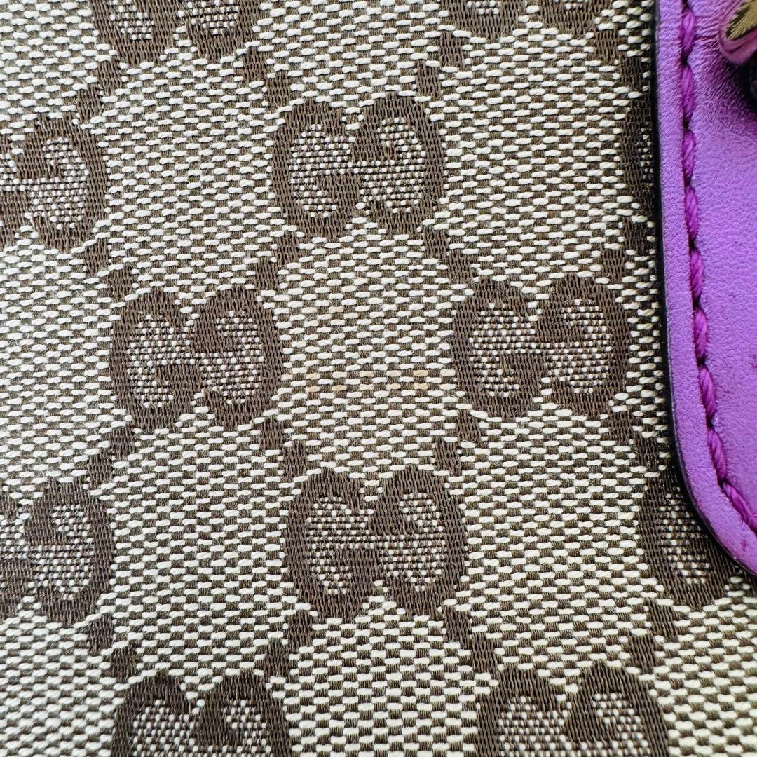 ✨GUCCI✨グッチ✨GG柄✨ブラウン✨ピンク✨ハンドバッグ✨