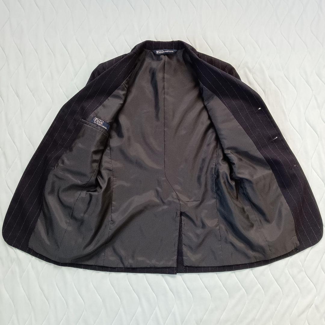 ラルフローレン フォーマルスーツ 150 ネイビー ストライプ ジャケット