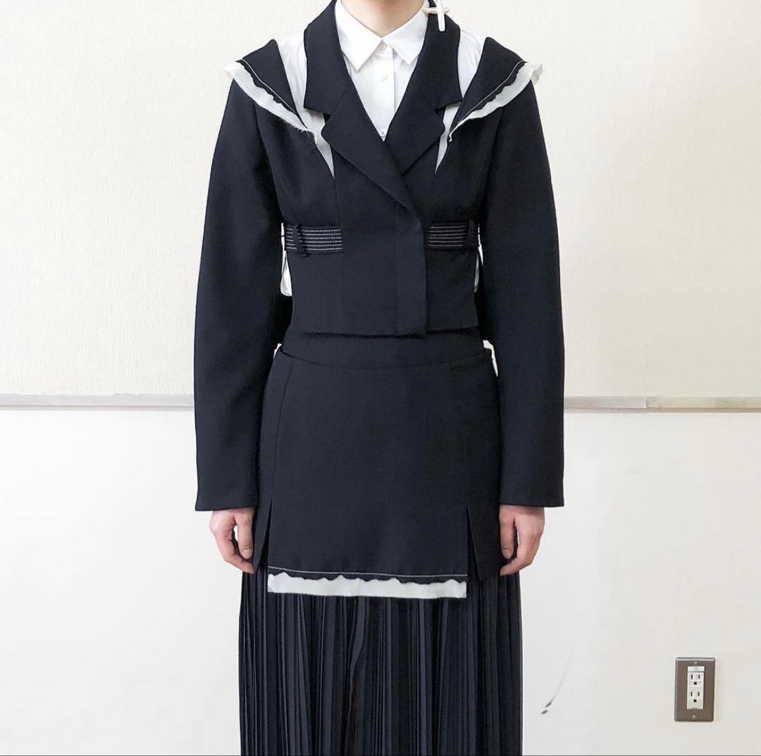 〈AKIKOAOKI〉SHOULDER SLIT SAILOR JACKET