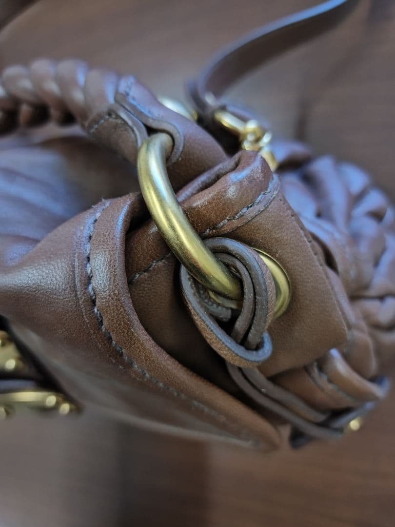 MIUMIU ミュウミュウ マテラッセ 2WAY ショルダーバッグ ブラウン