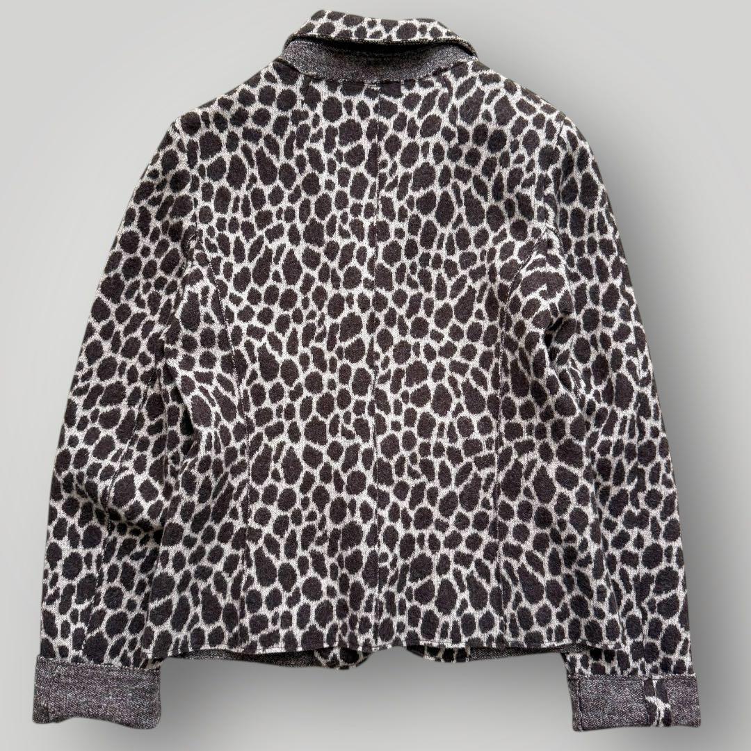 美品☆マックスマーラ ウィークエンド ジラフ柄 ニットジャケット ウール 42