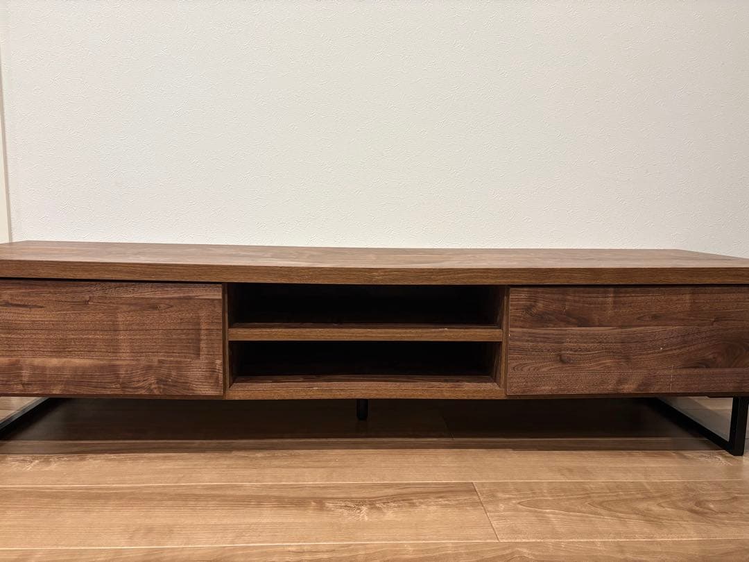 設置代込み木製テレビ台 ダークブラウン