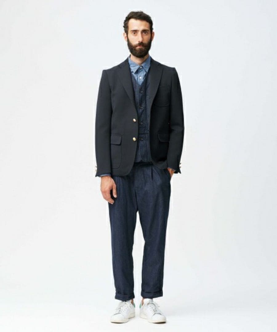 TOMORROWLAND紺ブレザー/アイビー、アメトラ、金ボタン