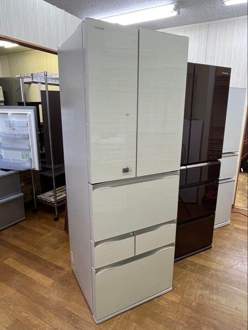 冷蔵庫 TOSHIBA 6ドア 462L 2017年 GR-K460FW(ZC)