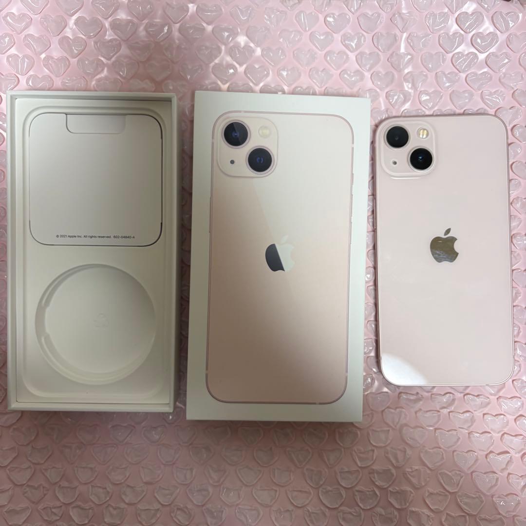 iPhone13 ピンク 本体 SIMフリー バッテリー100%