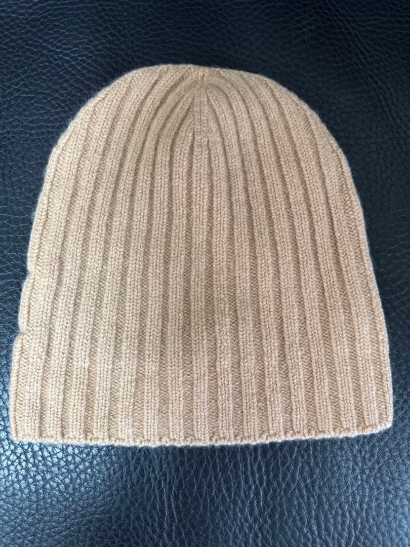 BALLANTYNE 100%カシミヤ ニット帽 ベージュ