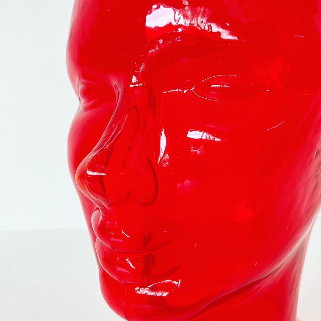 ガラスヘッド　マネキン　ミッドセンチュリー　ビンテージ雑貨　オブジェ　レトロ