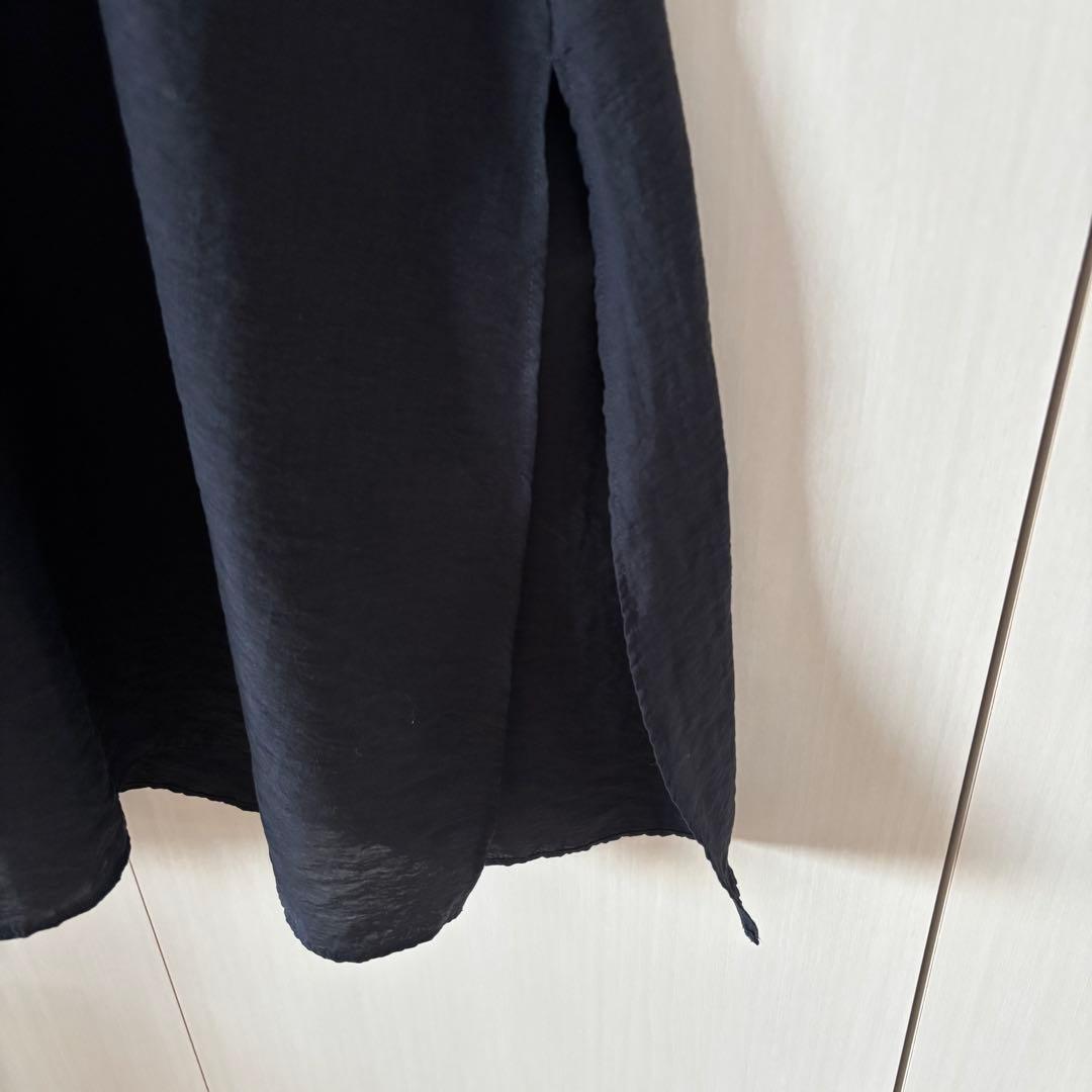 1er Arrondissement シャツワンピース ロング マキシ ネイビー