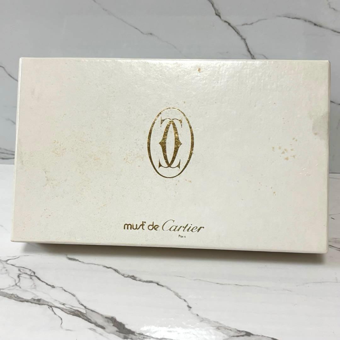 良品✨カルティエ 小銭入れ財布 ポーチ マストライン革 ボルドー 箱、保存布付