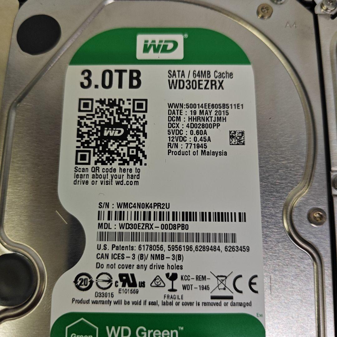 3TB 内蔵型ハードディスクドライブ　6個セット