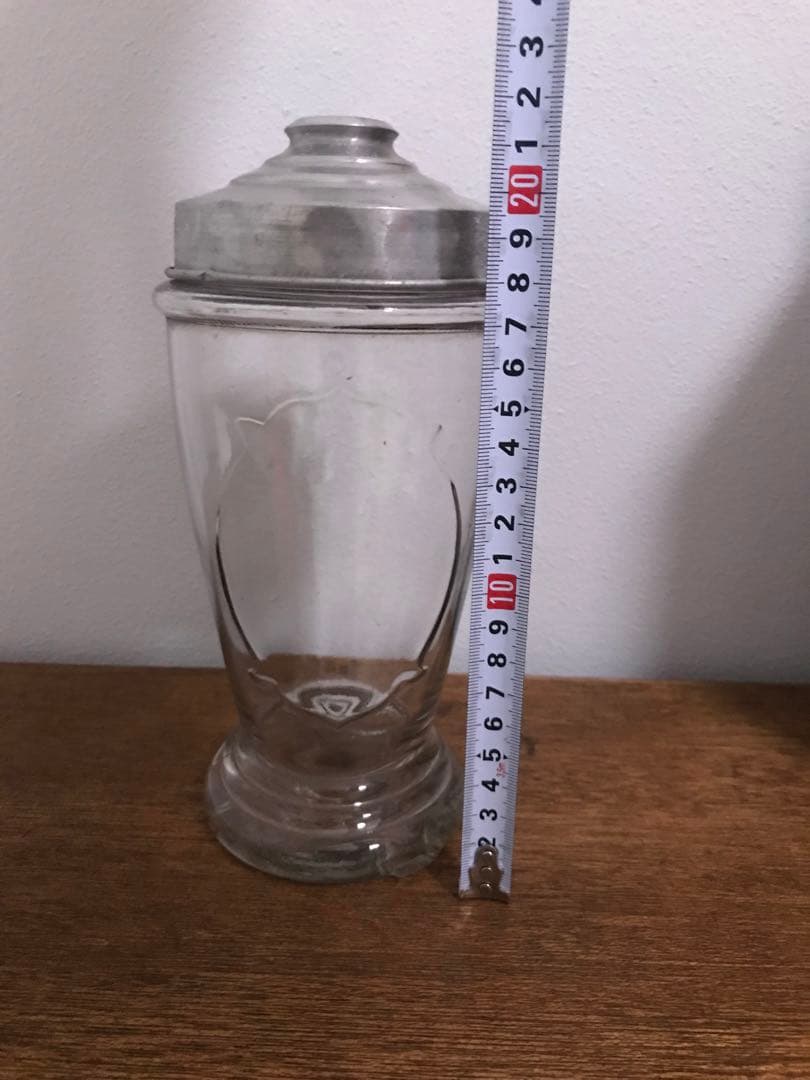 戦前 希少 昭和 瓶 ガラス瓶 脚付き 気泡 古ガラス 古道具 アンティーク