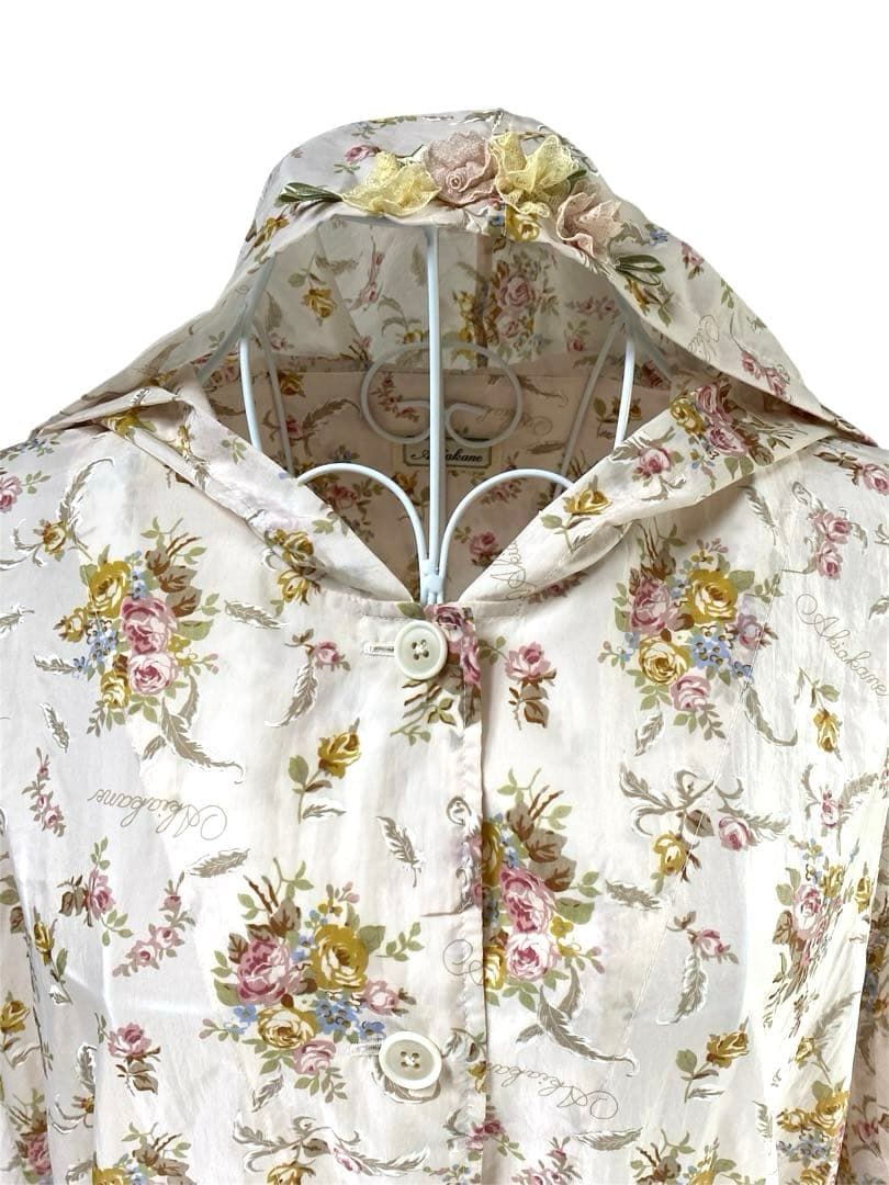 美品　希少品　Akiakane さえら　レインコート　コンパクト　フリーサイズ