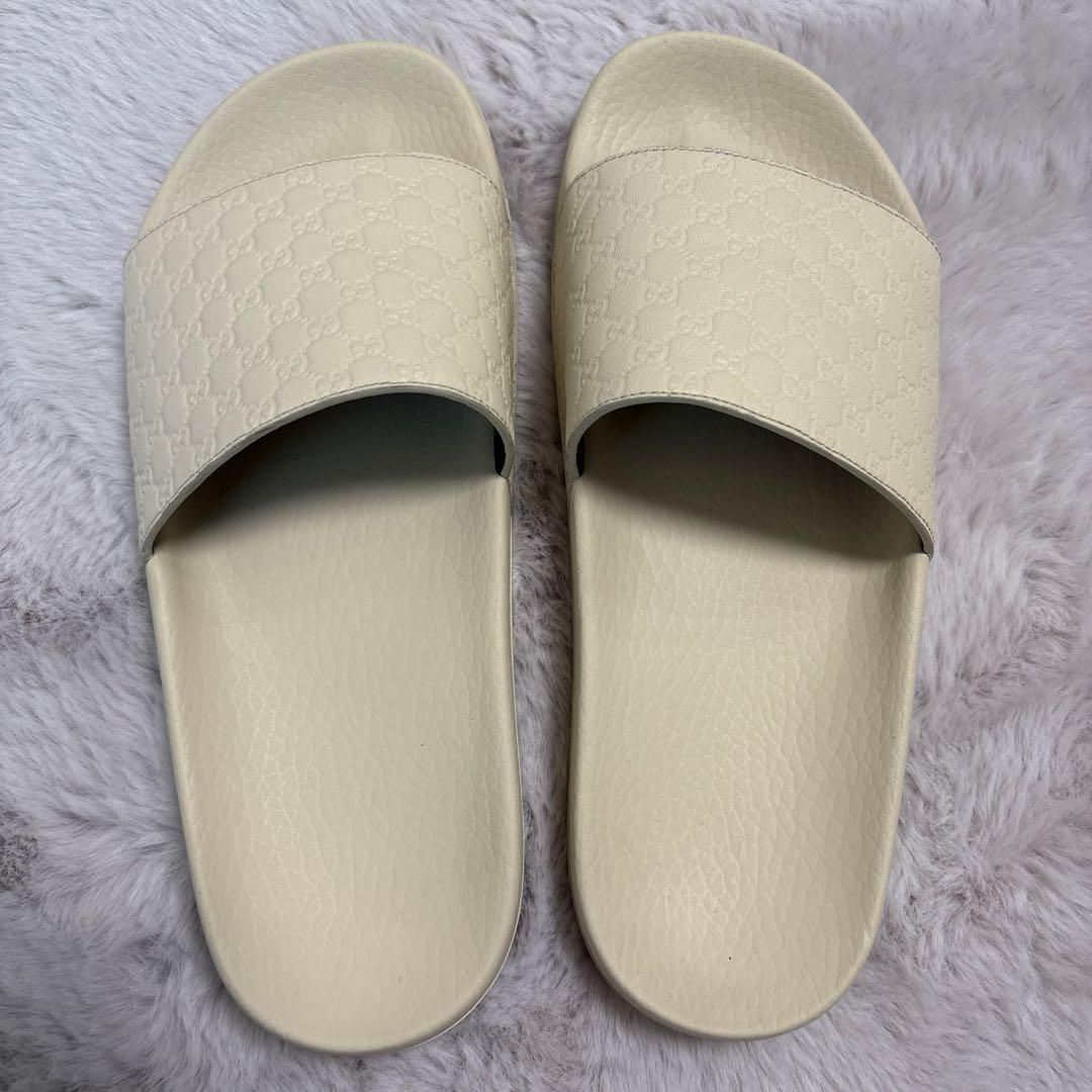 グッチ GG グッチシマ スライドサンダル サンダル ラバー