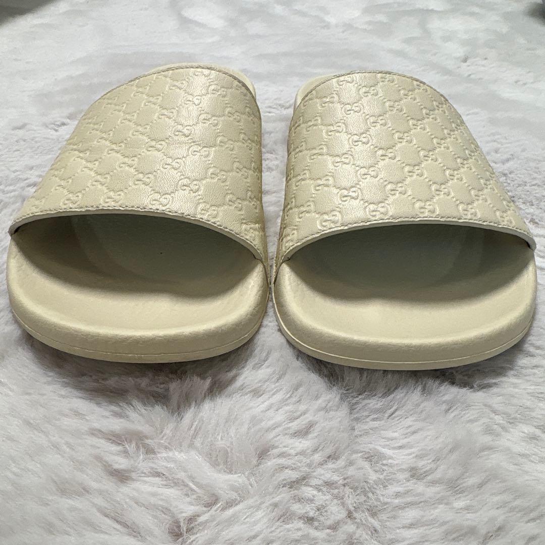 グッチ GG グッチシマ スライドサンダル サンダル ラバー