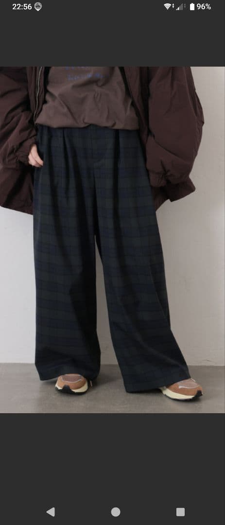 今季完売　ジャーナルスタンダードラックス　TW2タックパンツ ネイビー