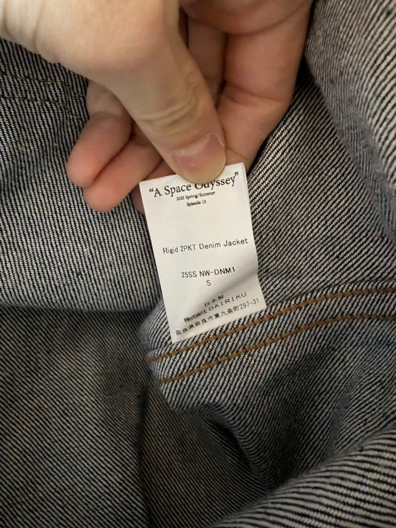 DAIRIKU ダイリク　25ss デニムジャケット　サイズS