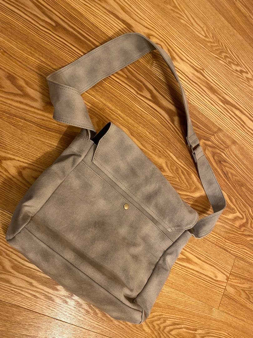 香久山鞄／備長炭染め帆布ショルダーバッグ（S）