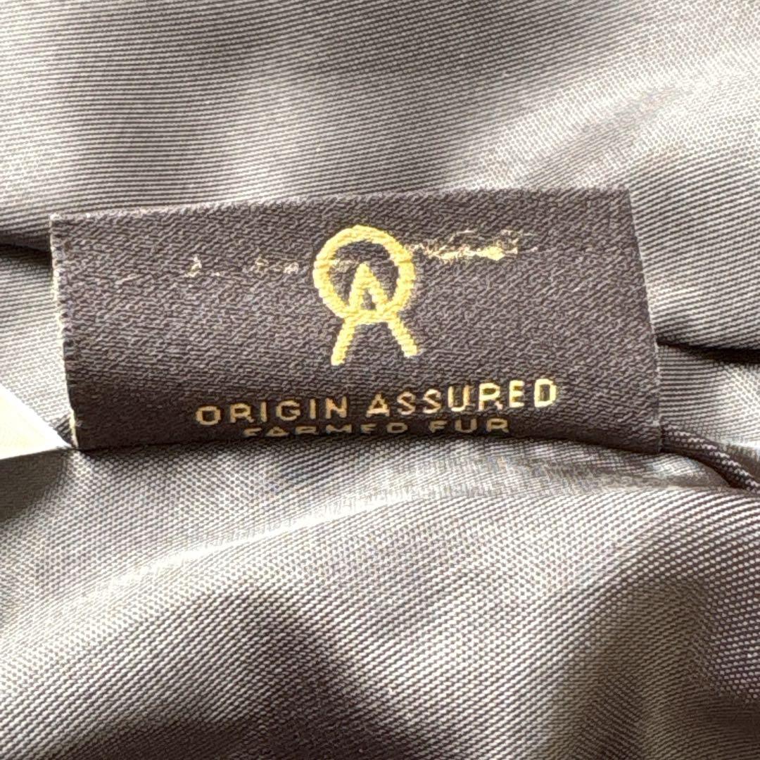 極美品☆SAGA FURS コート　カシミヤ　ブルーフォックス11 Aライン