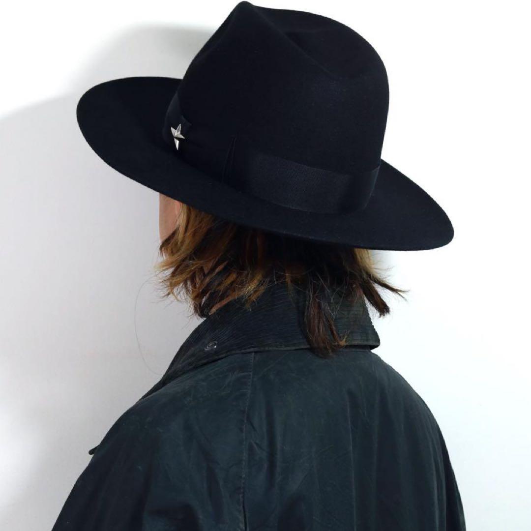 RYs様　Schott ブラック ウールフェルトハット